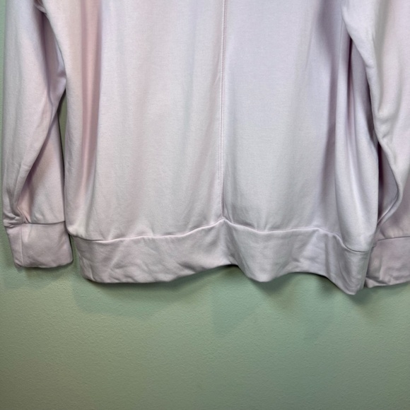 Fabletics Women's Rosaline Deep V-Neck Pullover Sweatshirt Pink Oversized Medium - Picture 11 of 13